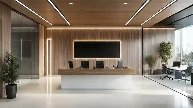 Oficina moderna background